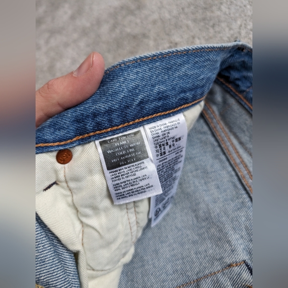 Levis 501 150th Anniversary Jeans Distressed Patchwork Men’s Size 34x34 NWT - Picture 6 of 16